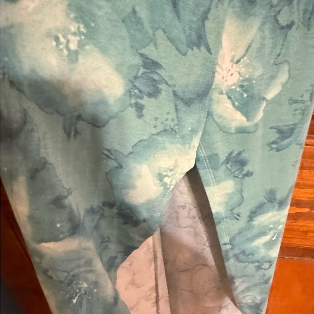 ZENANA 3X pre owned sleeveless teal floral maxi  dress. EUC Flowy summer dress - Picture 5 of 7
